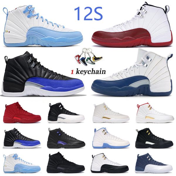 

og 12 men basketball shoes women 12s cherry royalty taxi emoji hyper royal university blue mens outdoor sports sneakers size 40-47