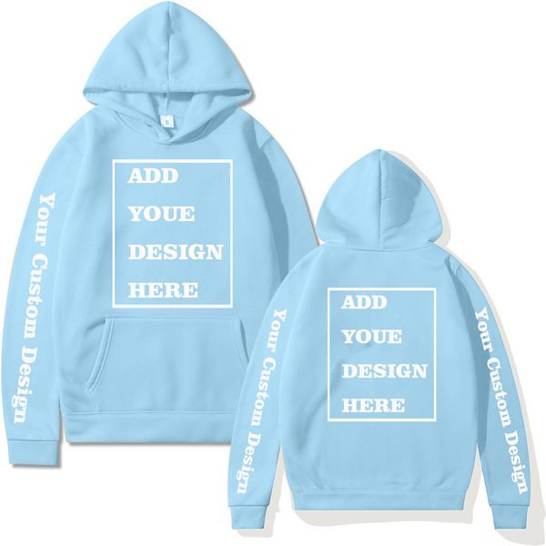 

mens hoodies sweatshirts custom hoodies add your text menwomen hoodie sweatshirt customized long sleeve heavy weight soft fleece hoody 2209, Black
