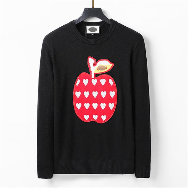

winter fashion classic designer sweaters mens for women quality casual all-match round neck long sportswear letter famous sweater jumper -3, White;black