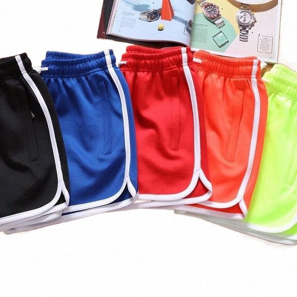 

men sports shorts couples slim fit casual beach solid color fitness pants marathon running track and field -40 men's m2uc#, White;black