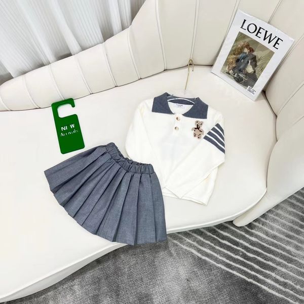 

autumn kid boy black clothing sets korea style fashion designer toddler girls white color boutique clothes set 100-160cm wholesale 2022