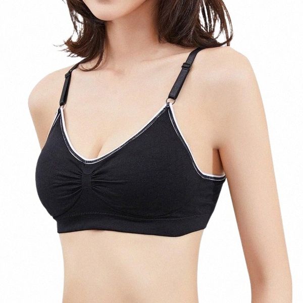 

sports bra women fitness seamless yoga solid quick dry padded gym crop push up sport bras v4mk#, Red;black