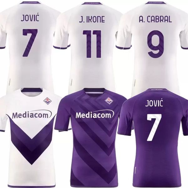

22 23 fiorentina soccer jerseys castrovilli 2023 ribery a. cabral j.ikone callejon prince gonzalez 22 23 home away fiorentina football shirt, Black