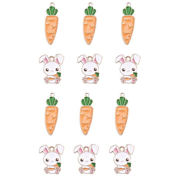 

stud other event party supplies charms easter enamel necklace rabbit earring christmas decorations alloy animal jewelry slices flatback brac, Golden;silver