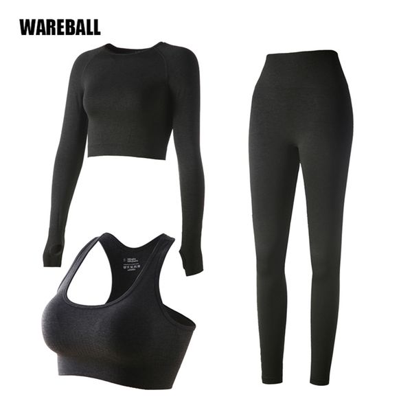 

yoga outfit women seamless yoga set fitness sports suits gym clothing long sleeve crop shirts high waist running leggings workout pants 2209