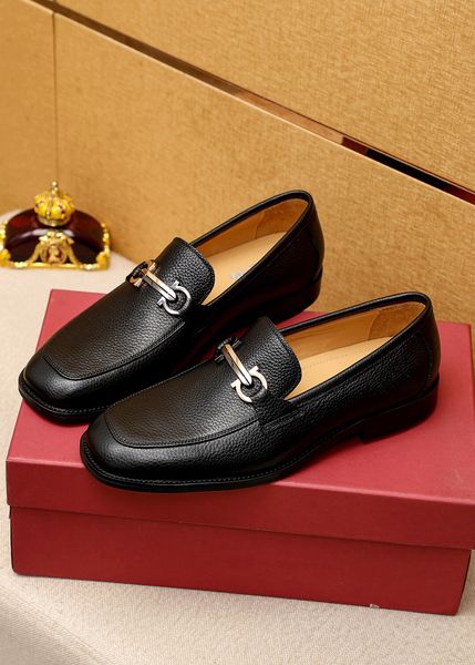 

fashion mens designer party dress shoes new arrivals brand business genuine leather shoes men outdoor casual loafers size 38-45, Black