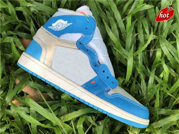 

shoes off authentic high 1 og unc power blue white red chicago canary yellow man women footwear sports sneakers