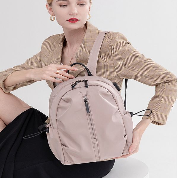 

2022 ll lu-008 backpack outdoor bag school girls mini yoga bags travel bag waterproof oxford cloth sports ladies swimming fitness exquisite