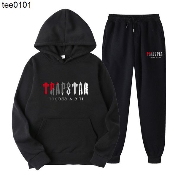 

trapstar sweater suit fashionable floral hoodie suit upper garment hoodies, Gray