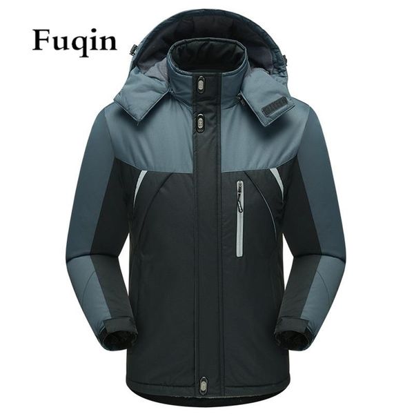 

men's jackets mountain waterproof ski hooded windbreakers windproof raincoats winter warm snow coats fleece lined bomber 220915, Black;brown