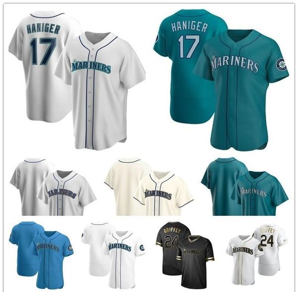 

college wear new 2020 mariner mallex smith daniel vogelbach domingo santana ken griffey jr. narvaez gordon ichiro suzuki men women kids jers, Black