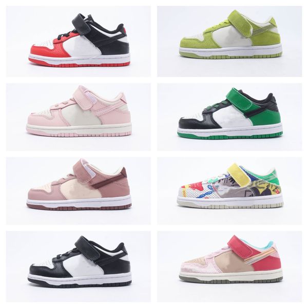 

kids hook & loop sneakers dunks low casual shoes phillies triple pink pistachio argon panda babys boys girls sb sports sneaker children outd