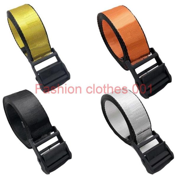 

19ss brand fashionable canvas off belt white blet men leisure golden yellow belt well-made canvas men women belts 130-200c277e, Black;brown