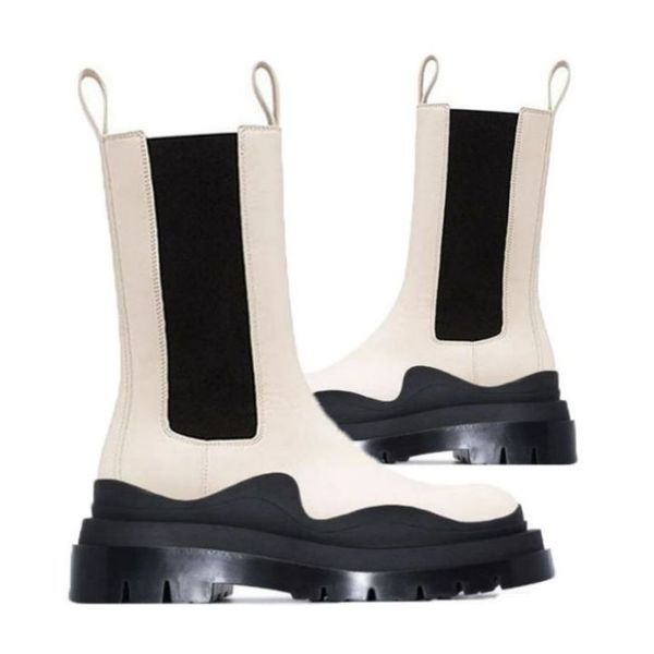 

women man bottega black soles boots luxury tire lean leather chelsea women's white booties men lug platform chunky shoes lady knight bo