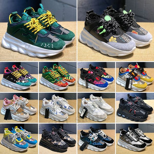 

designer casual shoes chain reaction wild jewels chain link trainer shoes sneakers eur 36-45, Black
