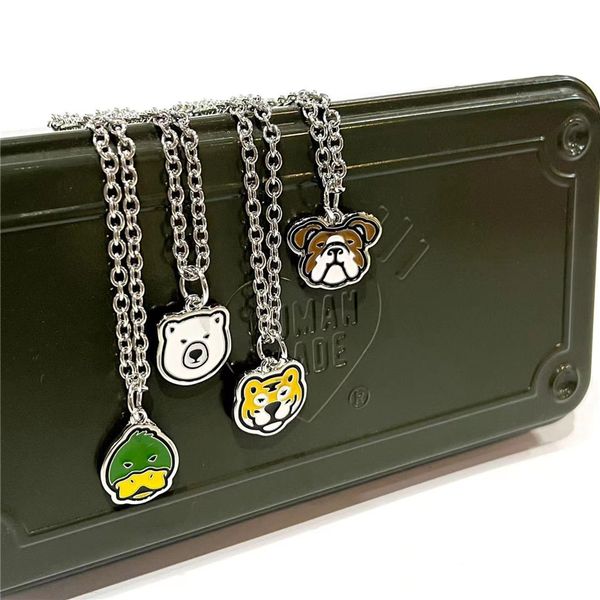 

animal necklace men women pendant necklaces patchwork chain, Silver