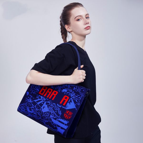 

22 23 pedri lewandowski fashion totes bag gavi camiseta de futbol ferran 2022 soccer fans fc ansu fati raphinha barcelona dest football game