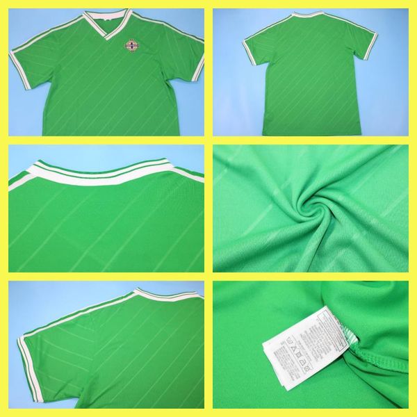 

1988 north ireland away retro soccer jerseys 88 foot football shirts men, Black