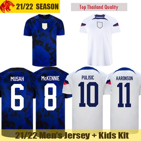 

22 23 pulisic soccer jerseys usas 2022 world cups united states mckennie arriola ferreira football shirt adams aaronson morris mens jersey k, Gray