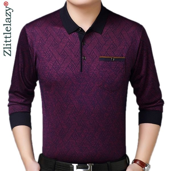 

men's polos brand casual pocket fitness long sleeve polo shirt men hirt jersey argyle mens tee shirts dress fashions 93002 220915, White;black