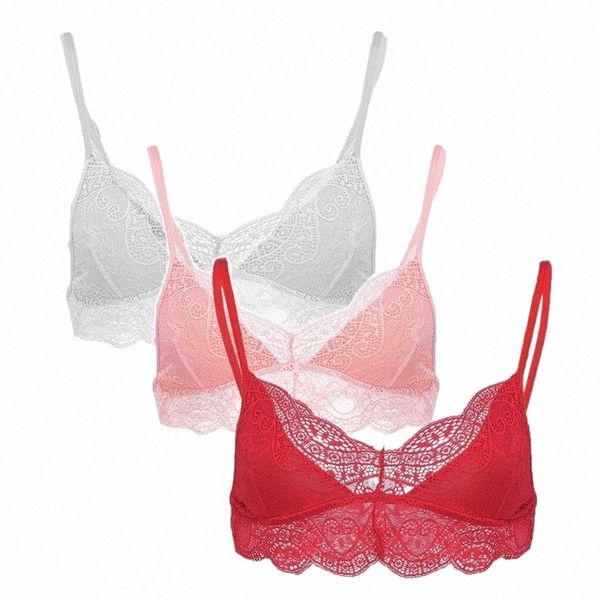 

bras 3pc women invisible bra plus size vest wireless lingerie v-neck underwear camisole soutien gorge femme #2j01 v4fl#, Red;black