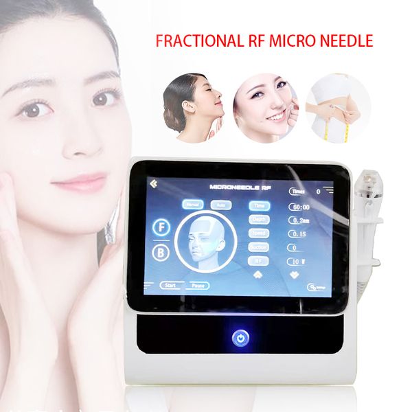 

facial care machine with rf microneedle face lifting microneedling rf fractional device