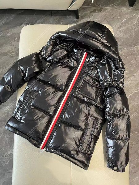 

m children's boys' and girls' three-color zipper healthy warm down jacket, Black