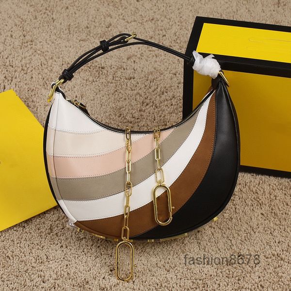 

evening bags designer retro crescent inner bag bottom metal multicolor half moon bag luxury clutch multi pochette