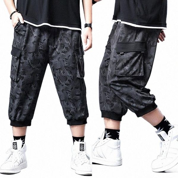 

2021 men trendy loose plus size tie-fit sports pants autumn men casual long pants y7jy#, Black