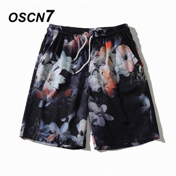 

men shorts beach short breathable quick dry loose summer casual hawaii printing man plus size 6124 men's d5du#, White;black