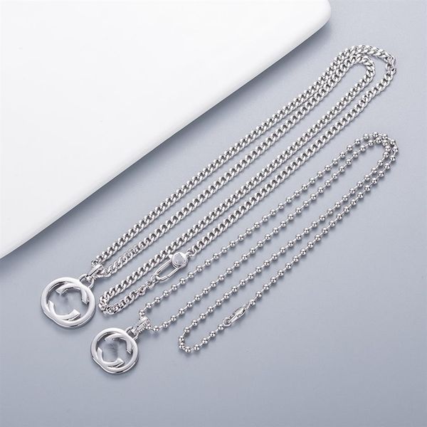

multiple trendy brand selling letter g pendant necklaces chain is versatile for men and women the same necklace does not fade 280k, Silver