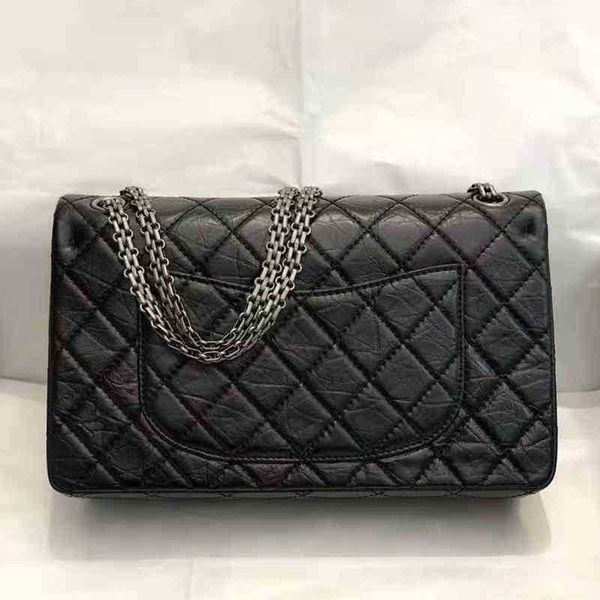 

designer 2022 fashion ladies chain shoulder bag 2.55 classic design flap crossbody 100% leather double luxury handbag9fog