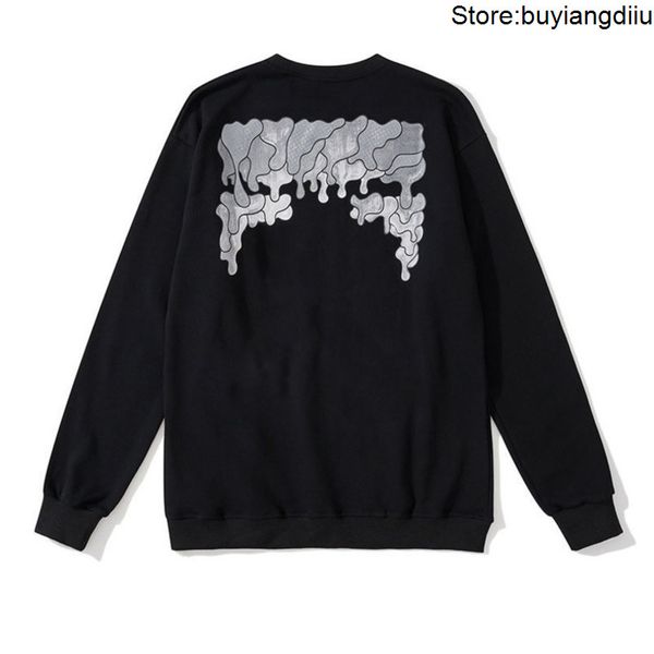 

classic brand mens sweatshirts offs luxury designers fashion back print arrow x hoodies loose hip hop hoodie autumn winter men women 24p6, Black
