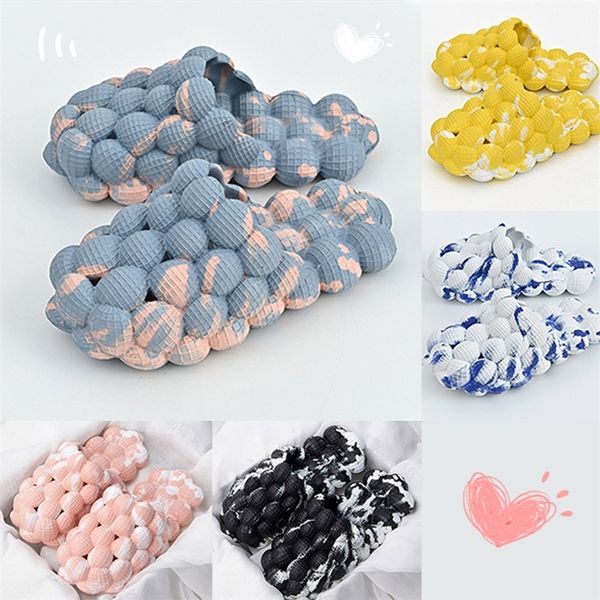 

slippers summer slides for women outdoor open toe fashion designer funny massage bubble slipppers beach shoes 220915, Black
