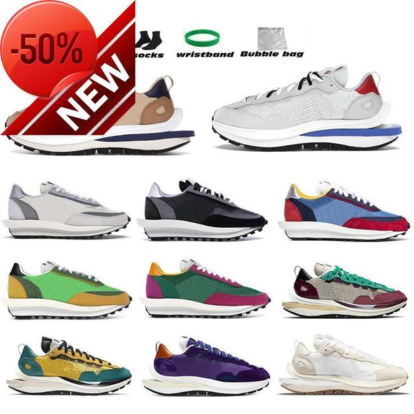 

2022 waffle vaporwaffle brand discount mens running shoes pegasus fragment ldwaffle dark iris ldv sesame noir sail pure platinum men women, Black