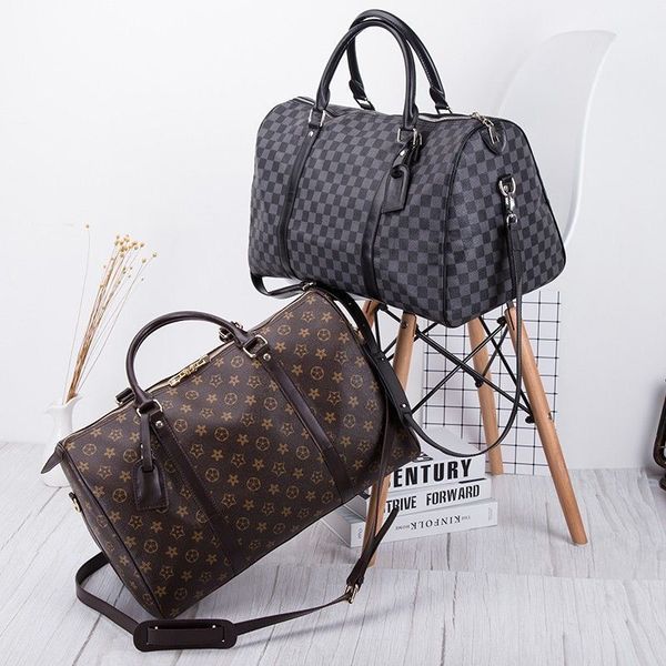 

luxury fashion men women high-quality travel duffle bags brand designer luggage handbags with lock large capacity sport bag size 54cm