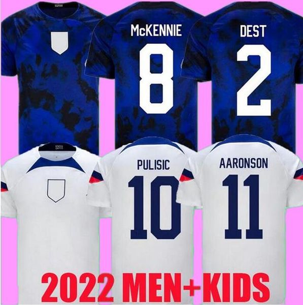 

22 23 pulisic reyna soccer jersey mckennie 2021 2022 adams acosta lloyd morris national team football shirt camisetas women men kids dest mu, Black;yellow