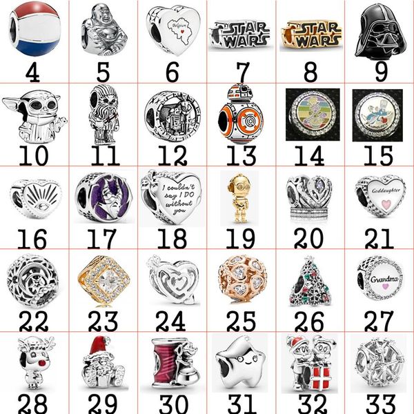 

2020 new 925 sterling silver charm bead pendant fit diy bracelet fashion women trendy jewelry custom birthday gift301q