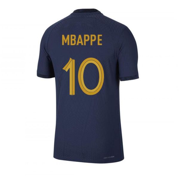 

fans tees maillots de football 2023 soccer jersey french football shirts mbappe griezmann pogba kante maillot foot kit shirt, Black