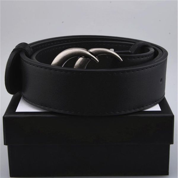 

men's designer belt black fashion 3 8cm largeg gold & pearl buckle original box263i, Black;brown