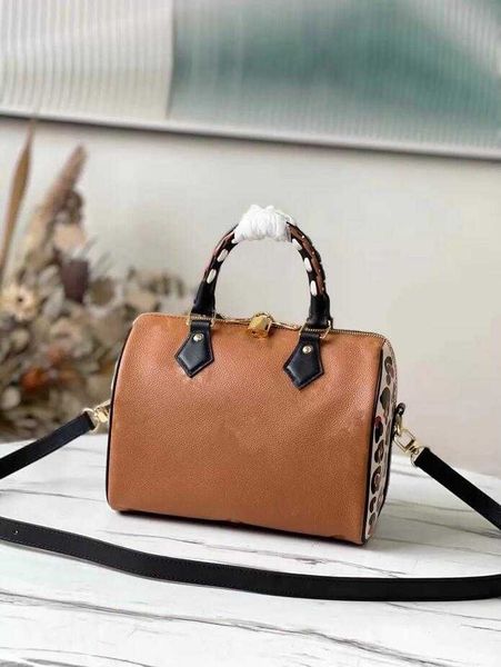 

evening bags speedy bandouliere designer bag leopard print embossed over sized letter pattern beige designers cross body handbags purses