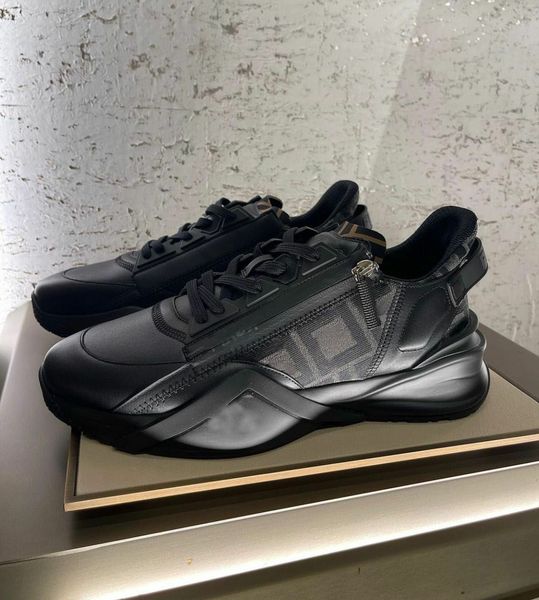 

men fashion flow sneakers shoes brand designer zipper comfort nylon mesh skateboard walking rubber runner sole tech fabrics outdoor, Black