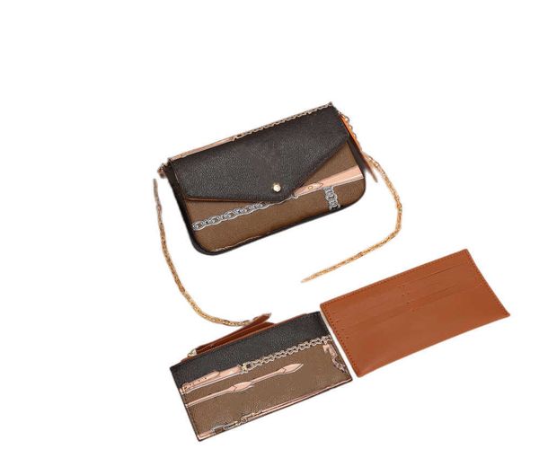 

classic women satchel three piece set shoulder bags fashion bag envelope wallet luxury designer purses pu leather hobo handbag