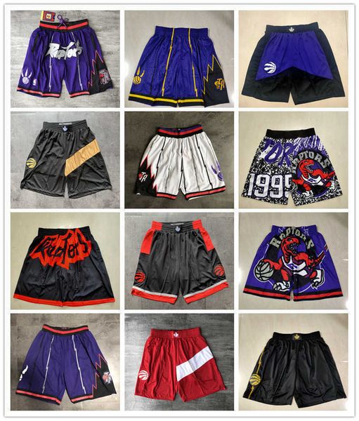 

toronto''raptors''men retro basketball shorts pocket size s-2xl short, Black