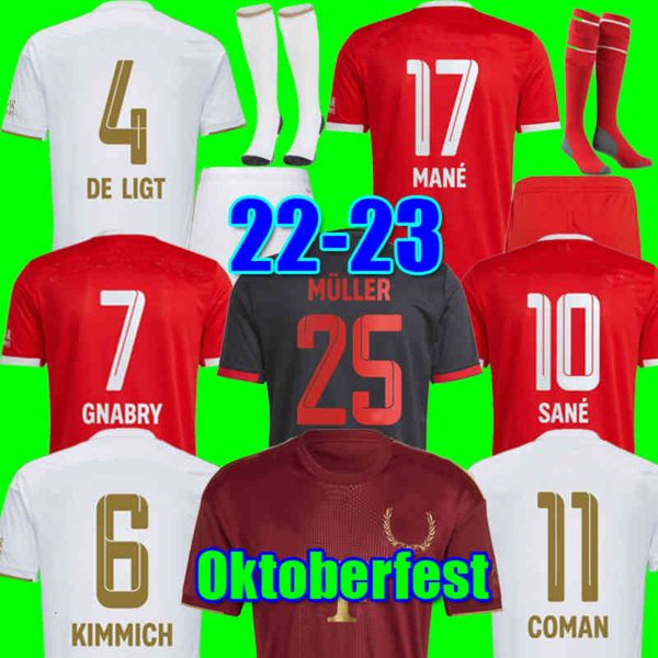 

men's tracksuits mane # soccer jerseys de ligt bayern 23 sane kimmich munich coman muller davies football shirts men and kids sets 23 w, Gray