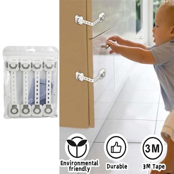 

4 pcs security protection lock for children home safety for baby door locker security goods child locks safety barrier 220816