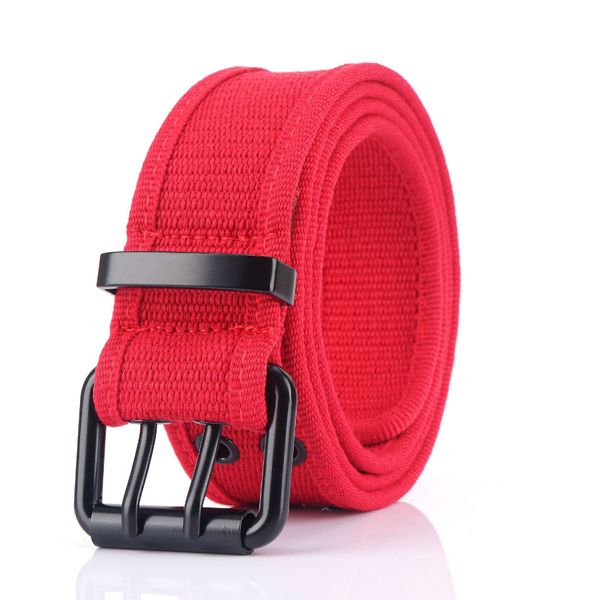 

cotton thread canvas belt casual versatile durable men's ladies belt, Black;brown