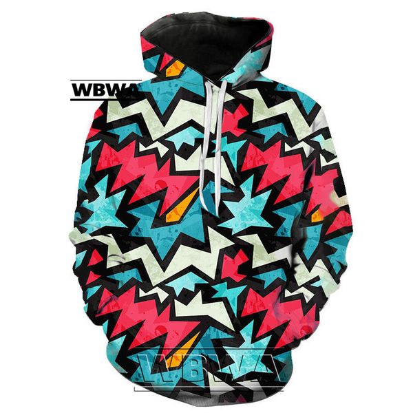

menplus tees 2022 new hoodie graffiti 3d printed street pullover for boys and, Black;brown