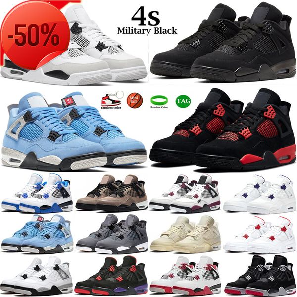 

jumpman4s basketball shoes 4s men sneaker jumpman 4 military black cat raging bull university blue bred cement white oreo sail mens trainers