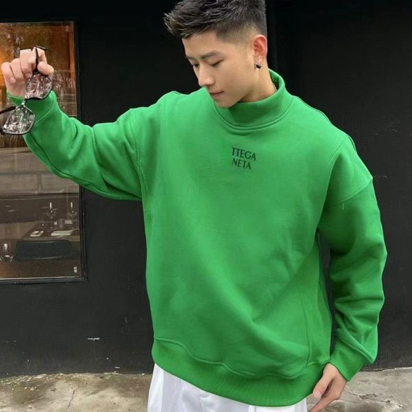 

22ss mens hoodie designer sweater tech fleece turtleneck sweaters hip hop men women fashion sweatshirt pullover coat 4xl 5xl, Black